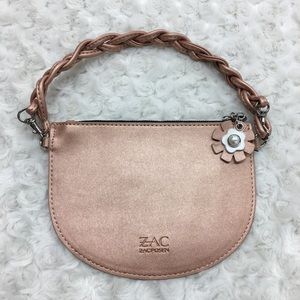 Zac Posen Rose Gold Mini Clutch Bag